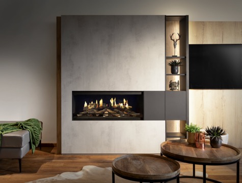 Kalfire E-One 100f — version cheminée encastrable, vue 2